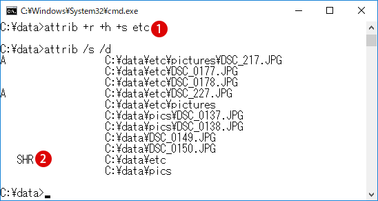 【Windows10】完全にフォルダーを隠す方法(ATTRIBコマンド)