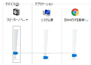 アプリケーションごとに音量を個別調整する方法