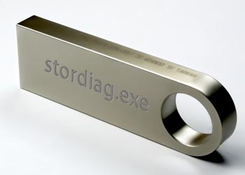 ハードディスクやUSBメモリにストレージ診断ツール(stordiag.exe)を使用する