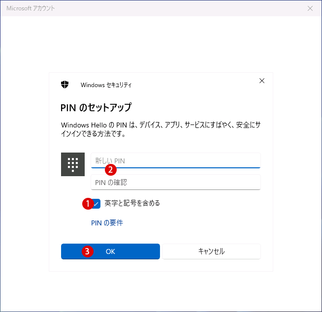 Windows 11 PINを忘れた時にパスワードでリセットする