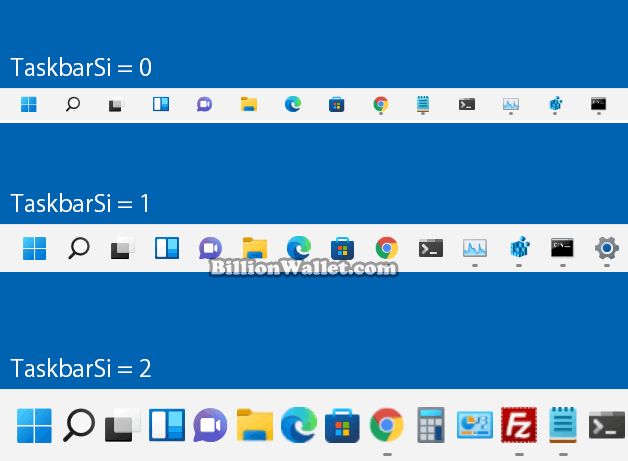 Windows 11でタスクバーアイコンのサイズを調整する方法
